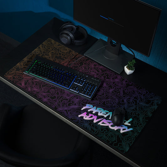 Parental Advisory Topography Gaming mouse pad